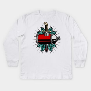 Spray Can Tattoo Kids Long Sleeve T-Shirt